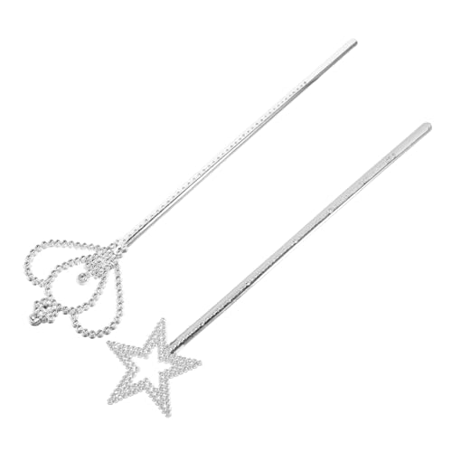 Supvox 2 Stück Silberne Stern und Kronenstab für Prinzessin Langlebig und Stilvoll Geeignet für Kostüm Geburtstag Weihnachtsfeier und Cosplay Supvox 2 Stück Silberne Stern und Kronenstab für Prinzessin Langlebig und Stilvoll Geeignet für Kostüm Geburtstag Weihnachtsfeier und Cosplay von Supvox