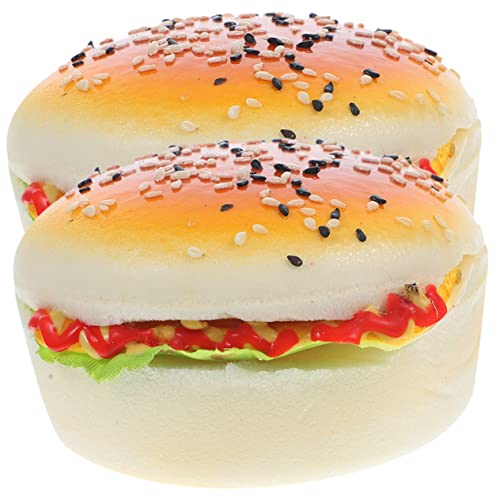 Supvox 2 Stück Simuliertes Hamburger-Modell Simulation Hamburger Food Requence Gefälschtes Hamburger-Modell Hamburger-Requisite Nahrungsstütze Lebensmittelmodelle Gefälschte Burger Pu Supvox 2 Stück Simuliertes Hamburger-Modell Simulation Hamburger Food Requence Gefälschtes Hamburger-Modell Hamburger-Requisite Nahrungsstütze Lebensmittelmodelle Gefälschte Burger Pu von Supvox