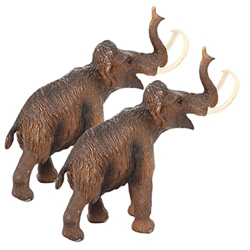 Supvox Statue 2 Stücke Wildlife Tier Spielzeug PVC Desktop Decor Pädagogisches Spielzeug Für Jungen Und Mädchen Home Office von Supvox