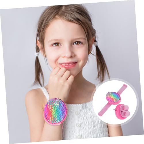 Supvox 2 Stück Slap Bands mit Münzfach Weiche Armbänder Party Accessoire Praktische Geldbörse Hautfreundlich Vielseitig als Slap Wristbands für Mädchen und Jungen von Supvox