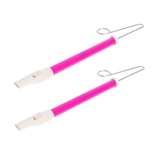 Supvox 2 Stück Slide Whistle Lustiges Musikinstrument mit Gleitender Tonhöhe Leichtes Sicheres Flötenspielzeug für Mädchen und Jungen Tragbar und Mundfreundlich Gestaltet von Supvox