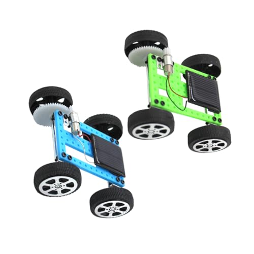 Supvox 2 Stück Solar-Mars-Rover- experimente für Solarauto Lern-Solarauto-Requisite Mädchen solarbetriebenes DIY-Auto Motor- von Supvox