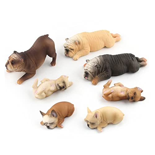 Supvox 2 Stück Solid Tiermodellspielzeug Hundefigur Modell Simulationshundmodell Hundemodellschmuck Hundemodell Kinderspielzeug von Supvox