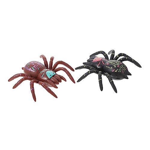 Supvox 2 Stück Spinnenspielzeug Halloween Liefert Gefälschte Spinnenstütze Spinnen-streichspielzeug Halloween-streich-Requisite Halloween Gruseliges Tier Simulierte Spinne Black Plastik von Supvox