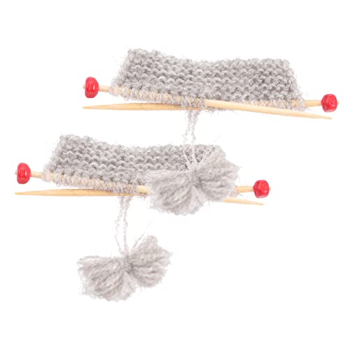 Supvox 2 Stück Strickpullover Dekoration für Puppenhaus Realistische Modelle aus Sicherem Material Kreative Mini Accessoires für Gestaltung von Supvox