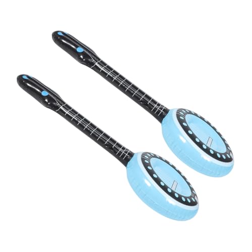 Supvox 2 Stück Teiliges Aufblasbares Musikinstrument PVC Sicher Bühnenrequisiten Party Deko Banjo Horn für Mädchen Jungen Bühnenauftritt von Supvox