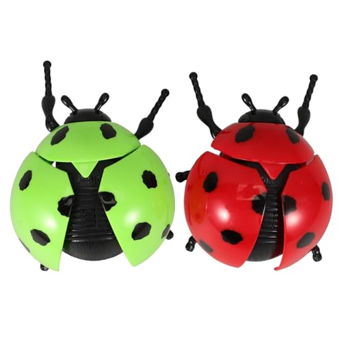 Supvox 2 Stück Teiliges Aufziehspielzeug Marienkäfer Form Kunststoffspielzeug mit Realistischem für Kinderparty und Motorische Ab Jahren in Rot und Grün Supvox 2 Stück Teiliges Aufziehspielzeug Marienkäfer Form Kunststoffspielzeug mit Realistischem für Kinderparty und Motorische Ab Jahren in Rot und Grün von Supvox