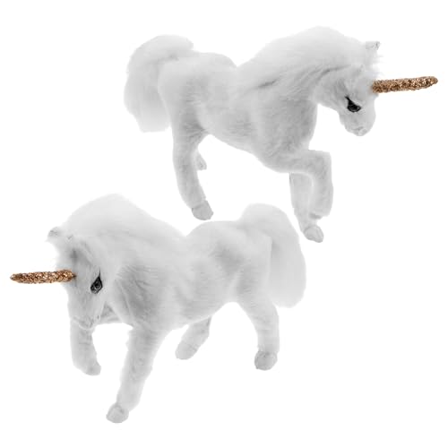 Supvox 2 Stück Teiliges Einhorn Realistische Mini-Einhornfigur mit Weichem Kunstfell Miniatur Tierornamente für Zuhause Büro Fotografie Requisiten Supvox 2 Stück Teiliges Einhorn Realistische Mini-Einhornfigur mit Weichem Kunstfell Miniatur Tierornamente für Zuhause Büro Fotografie Requisiten von Supvox