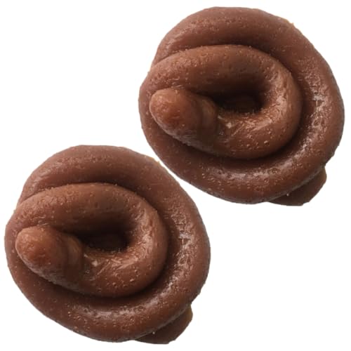 Supvox 2 Stück Teiliges Fake Poo Realistischer Kuhdung Schwimmender Scherzartikel Party Streich Halloween Tricky Prop Spaß von Supvox