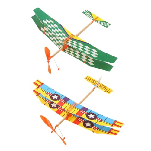 Supvox 2 Stück Kleiner Segelflugzeuge Gummiband Flugzeugspielzeug Leichtes Lernspielzeug Für Kinder Für Vorschule Fördert Eltern Kind Beziehung Vielseitig Einsetzbar von Supvox