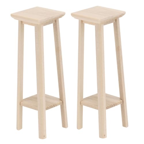 Supvox 2 Stück Teiliges Hochstuhl und Blumenständer für Puppenhaus Holzmaterial für Micro Landschaften und Dekorative Accessoires Supvox 2 Stück Teiliges Hochstuhl und Blumenständer für Puppenhaus Holzmaterial für Micro Landschaften und Dekorative Accessoires von Supvox