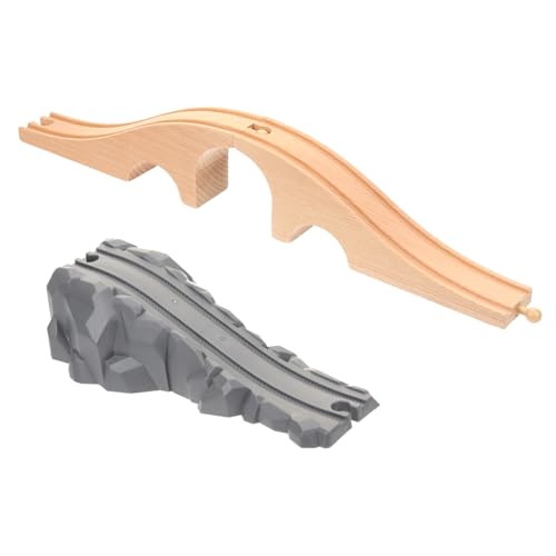 Supvox 2 Stück Teiliges Holzspielzeug für Eisenbahnmodelle Erweiterungszubehör mit Brücke und Grauem für Kreative Szenen im Kinderzimmer für Spielzeugzüge und Schienenanlagen Supvox 2 Stück Teiliges Holzspielzeug für Eisenbahnmodelle Erweiterungszubehör mit Brücke und Grauem für Kreative Szenen im Kinderzimmer für Spielzeugzüge und Schienenanlagen von Supvox
