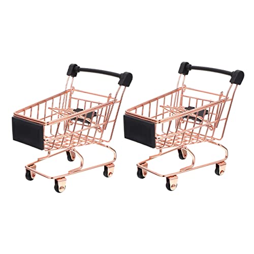 Supvox 2 Stück Teiliges Mini Einkaufswagen für Tragbarer Robuster Mini Einkaufswagen Roségold Detailgetreues Kaufladen Zubehör für Mädchen und Jungen Dekoratives Kinderzimmer Supvox 2 Stück Teiliges Mini Einkaufswagen für Tragbarer Robuster Mini Einkaufswagen Roségold Detailgetreues Kaufladen Zubehör für Mädchen und Jungen Dekoratives Kinderzimmer von Supvox