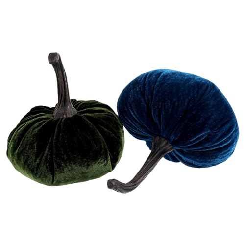 Supvox 2 Stück Teiliges Plüschkürbis Dekorative Gefüllte Kuschelkürbisse in Olivgrün und Blau Realistische Halloween Deko für Fenster Tisch und Heim Weiche Kürbiskissen für Festliche Supvox 2 Stück Teiliges Plüschkürbis Dekorative Gefüllte Kuschelkürbisse in Olivgrün und Blau Realistische Halloween Deko für Fenster Tisch und Heim Weiche Kürbiskissen für Festliche von Supvox