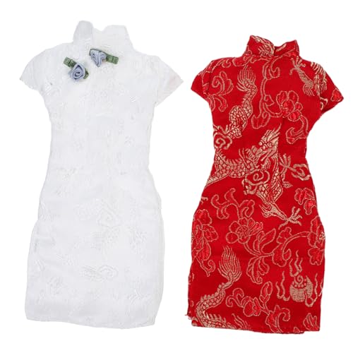 Supvox 2 Stück Teiliges Puppen Cheongsam Klassisch Chinesisch Leicht Anzuziehen aus Stoffmaterial Kompakte Puppenkleidung für Puppen für Reborn und Sammler Fördert Kreativität und Supvox 2 Stück Teiliges Puppen Cheongsam Klassisch Chinesisch Leicht Anzuziehen aus Stoffmaterial Kompakte Puppenkleidung für Puppen für Reborn und Sammler Fördert Kreativität und von Supvox