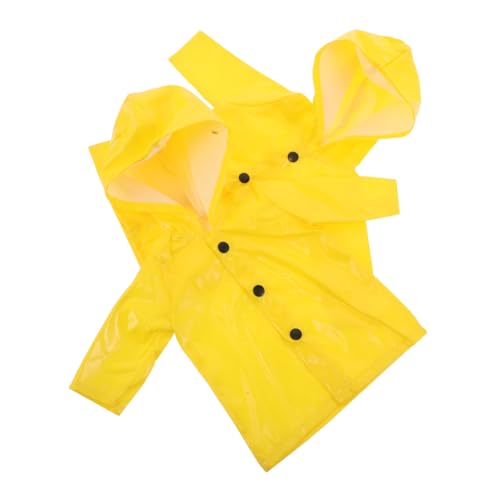 Supvox 2 Stück Teiliges Puppen Regenjacke Gelb Wetterfest für Puppen Modisches Outfit Spielkleidung von Supvox