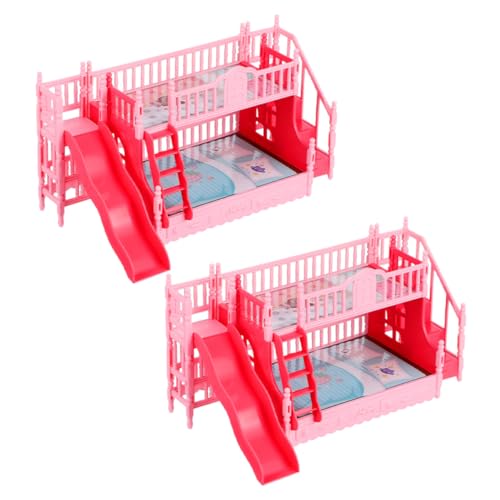 Supvox 2 Stück Teiliges Puppenhaus Etagenbett mit Treppe und Rutsche Miniatur Puppenmöbel für Mädchen Rollenspiel Schlafzimmer Zubehör Supvox 2 Stück Teiliges Puppenhaus Etagenbett mit Treppe und Rutsche Miniatur Puppenmöbel für Mädchen Rollenspiel Schlafzimmer Zubehör von Supvox