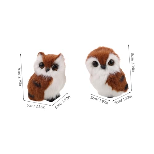 Supvox 2 Stück Teiliges Realistische Eulen Plüschtiere Weiche Kuscheltiere für Erwachsene Vielseitige Dekoration für Zuhause und Geschenke zu Feiertagen und Geburtstagen von Supvox