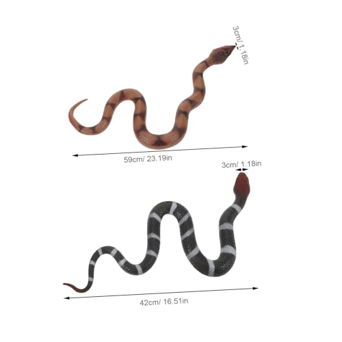 Supvox 2 Stück Teiliges Realistische TPR Schlangenfiguren Flexible Tiermodelle für Halloween Praktische Scherzspielzeuge für Interaktives Lernspielzeug Vielseitige Deko für Garten und Supvox 2 Stück Teiliges Realistische TPR Schlangenfiguren Flexible Tiermodelle für Halloween Praktische Scherzspielzeuge für Interaktives Lernspielzeug Vielseitige Deko für Garten und von Supvox