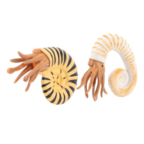 Supvox 2 Stück Teiliges Schneckenmodell aus Kunststoff Realistische Meeresbewohner Figuren Pädagogisches Meereslebewesen für Badespaß und Aquarium von Supvox