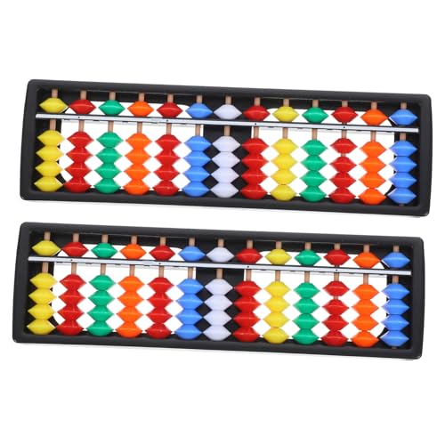 Supvox 2 Stück Teiliges Spalten Kunststoff mit Perlen Tragbares Pädagogisches Rechenhilfsmittel für Bunter Chinesischer Rechenrahmen zur Mathematischen Früherziehung und Supvox 2 Stück Teiliges Spalten Kunststoff mit Perlen Tragbares Pädagogisches Rechenhilfsmittel für Bunter Chinesischer Rechenrahmen zur Mathematischen Früherziehung und von Supvox