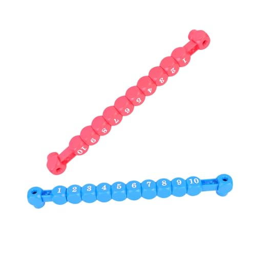 Supvox 2 Stück Teiliges Tischfußball Punktezähler aus Langlebigem Kunststoff Praktische und Robuste Scorekeeper für Tischfußball und Andere Indoor Spiele Rote und Blaue Anzeigetafel für von Supvox