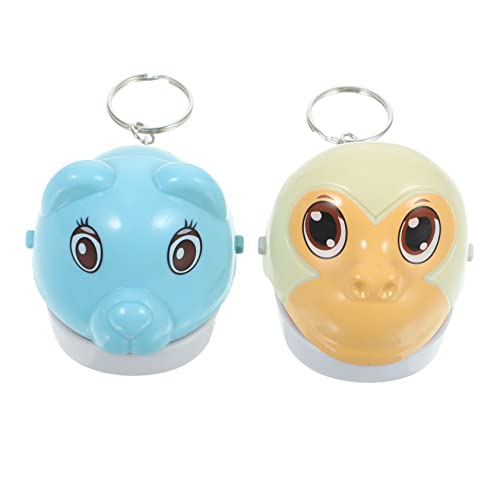 Supvox 2 Stück Tierischer Schlüsselanhänger Babys Sensorisch Junge Zahn Halskette Kauen Zähne Spiel Für Partygeschenke Lustige Spielsachen Tierisches Kinderspielzeug Plastik von Supvox