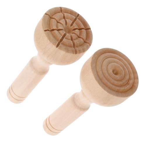 Supvox 2 Stück Tonstempel Töpferstempel Für Ton Hellbraun Holz von Supvox