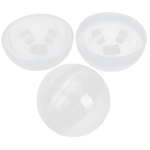 Supvox 2 Stück Transparente Teilbare Plastikeier Wiederbefüllbare Geschenkboxen für Osterparty Basteln Dekoration und Mehrzweck Verwendung von Supvox