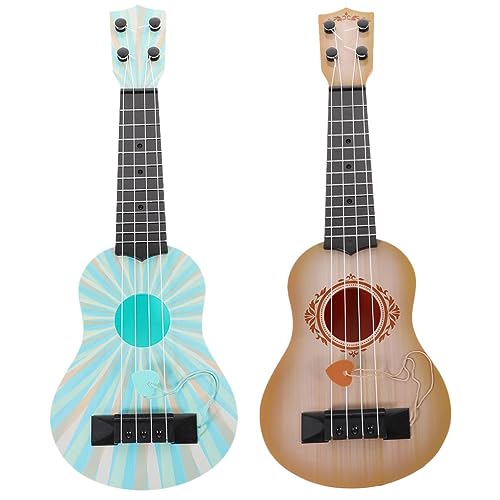 Supvox 2 Stück Ukulele Musikinstrument Modell für Frühkindliche Bildung Robuste Gitarre für Anfänger Geburtstagsgeschenk für Jungen Supvox 2 Stück Ukulele Musikinstrument Modell für Frühkindliche Bildung Robuste Gitarre für Anfänger Geburtstagsgeschenk für Jungen von Supvox