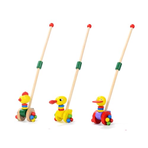 Supvox 2 Stück Walkerspielzeug Trolley- Für Walker Trolley Schiebespielzeug Wagen Aus Holz Hölzern Supvox 2 Stück Walkerspielzeug Trolley- Für Walker Trolley Schiebespielzeug Wagen Aus Holz Hölzern von Supvox