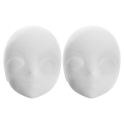 Supvox 2 Stück Weiße Diy PVC Masken für Halloween Cosplay Blanko Maske für Handarbeit und Kreative Kunstprojekte für Kostümpartys und Bastelarbeiten von Supvox