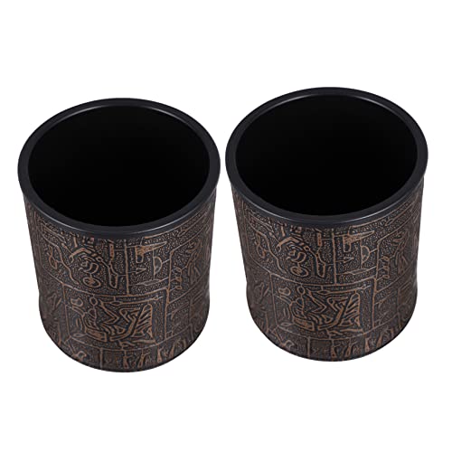 Supvox 2 Stück Würfelbecher Mit Antikem Muster Würfelbecher Würfelhalter Würfelbecher Spiel Vintage Würfelspiel Geprägter Becher Für Würfelunterhaltung Würfelbecher Schwarzer Supvox 2 Stück Würfelbecher Mit Antikem Muster Würfelbecher Würfelhalter Würfelbecher Spiel Vintage Würfelspiel Geprägter Becher Für Würfelunterhaltung Würfelbecher Schwarzer von Supvox