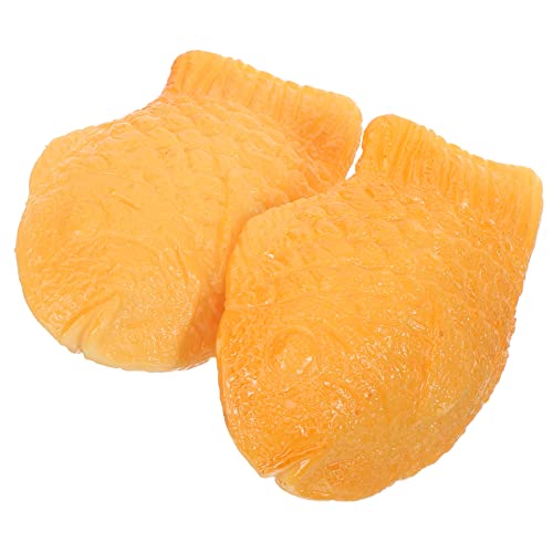Supvox 2 Stück Yakini -Modell Kinderspielzeug Lebensmittel-Requisiten Zur Präsentation Prop Essen Realistisches Spielfutter Künstliches Essen Simulationsfutter Harz Orange von Supvox