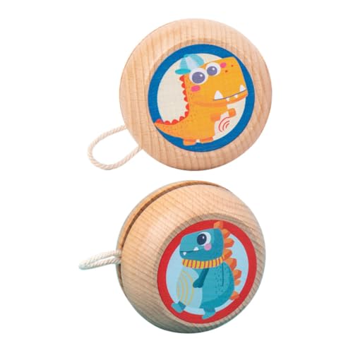 Supvox 2 Stück Yoyo aus Holz Kreatives Lernspielzeug für Fördert Geschicklichkeit und Koordination für Drinnen und Draußen Tier Motive Dino Supvox 2 Stück Yoyo aus Holz Kreatives Lernspielzeug für Fördert Geschicklichkeit und Koordination für Drinnen und Draußen Tier Motive Dino von Supvox