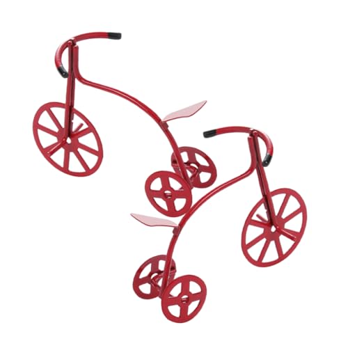 Supvox Miniatur-Dreirad Für Puppenhaus 2 Stück Handgefertigtes Mini-fahrradspielzeug Für Fantasievolles Spielen Supvox Miniatur-Dreirad Für Puppenhaus 2 Stück Handgefertigtes Mini-fahrradspielzeug Für Fantasievolles Spielen von Supvox