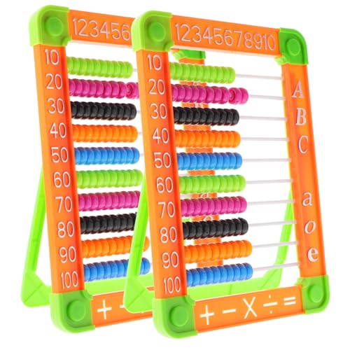 Supvox 2 Stück Zwei Rechenabacus Lernspielzeug für Mathematik und Buchstaben Tragbar und Leicht für Vorschule und Grundschule mit Perlen Zufällige Farben Zufällige Farbe Supvox 2 Stück Zwei Rechenabacus Lernspielzeug für Mathematik und Buchstaben Tragbar und Leicht für Vorschule und Grundschule mit Perlen Zufällige Farben Zufällige Farbe von Supvox