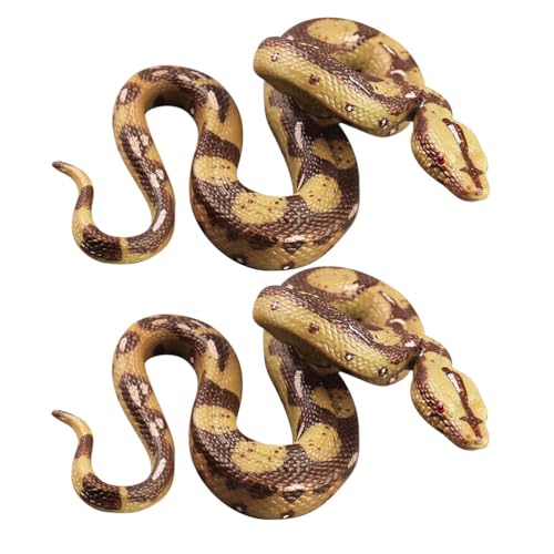 Supvox 2 Stück künstliche Schlangenspielzeug: Realistische Reptilien-Tiermodelle für naturwissenschaftliches Lernen, kreatives Spielen, Weihnachtsdekoration – lebensechte Plastikschlangen, Supvox 2 Stück künstliche Schlangenspielzeug: Realistische Reptilien-Tiermodelle für naturwissenschaftliches Lernen, kreatives Spielen, Weihnachtsdekoration – lebensechte Plastikschlangen, von Supvox