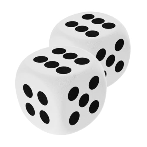 Supvox 2 Stück spielwürfel Pädagogisches Tischspiel Zubehör Kinderparty Spielzubehör Zahlenwürfel Mathe-Spiele Schaumwürfel Eva Weiß Supvox 2 Stück spielwürfel Pädagogisches Tischspiel Zubehör Kinderparty Spielzubehör Zahlenwürfel Mathe-Spiele Schaumwürfel Eva Weiß von Supvox