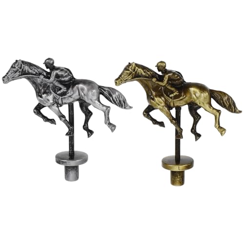 Supvox 2 Stücke Legierung Statue Horse Racing Spiele Horse Racing Brettspiel Horse Racing von Supvox