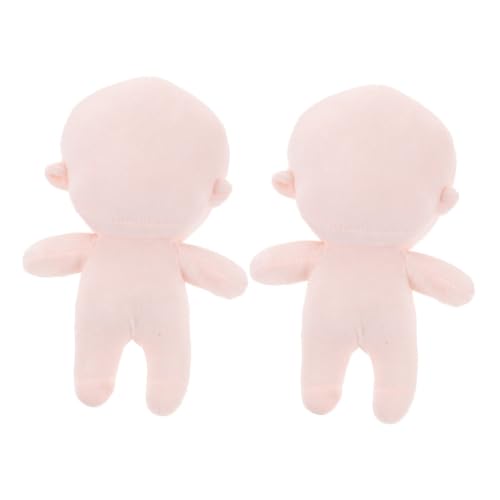 Supvox 2 Stücke Plüsch Entzückendes Unfertiges Spielzeug Für DIY Puppe Machen Kleine Und Niedliche Leere Puppe Exquisite Plüsch Puppe Plüsch Entzückendes Leeres Spielzeug von Supvox