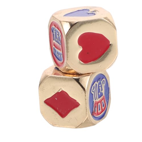 Supvox 2 Stücke Poker Würfel ausgefallene Würfel knifflige Würfel Lebensmittelentscheidungswürfel Essenswürfel gewichtete Würfel Spiel Würfel einzigartige Würfel DIY-Spielbrett Eisen Supvox 2 Stücke Poker Würfel ausgefallene Würfel knifflige Würfel Lebensmittelentscheidungswürfel Essenswürfel gewichtete Würfel Spiel Würfel einzigartige Würfel DIY-Spielbrett Eisen von Supvox
