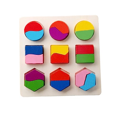 Supvox 2 Stücke Puzzletafel Geometrie-Puzzle Geometrieerkennungsspielzeug Geometrietafel Bambus Supvox 2 Stücke Puzzletafel Geometrie-Puzzle Geometrieerkennungsspielzeug Geometrietafel Bambus von Supvox