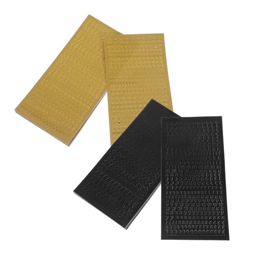 Supvox 20 Blatt Teiliges Selbstklebende Alphabet Aufkleber in Gold und Schwarz Dekorative Buchstaben Sticker für DIY Journaling Scrapbooking Postkarten und Fotoalben Vielseitig Supvox 20 Blatt Teiliges Selbstklebende Alphabet Aufkleber in Gold und Schwarz Dekorative Buchstaben Sticker für DIY Journaling Scrapbooking Postkarten und Fotoalben Vielseitig von Supvox