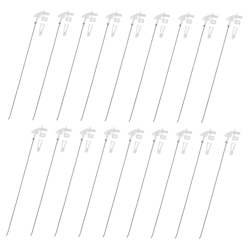 Supvox 20 Sätze ferngesteuertes Flugzeugfutter Schubstangenanschluss Miniatur-Drucksteuerstange Miniatur-Schubstange RC-Modellflugzeuge RC Auto Schubstange RC-Dekorteile Mikro-RC Plastik von Supvox