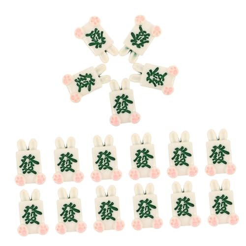 Supvox 20 Stück DIY Mahjong Anhänger Aus Kunstharz Cartoon Anhänger Aus Flachem Tier Mahjong Harz Für Die Schmuckherstellung Taschendekoration Und Heimdekoration von Supvox