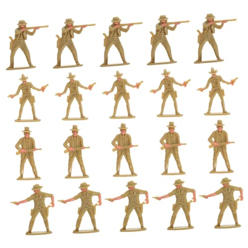 Supvox 20 Stück Denim Charakter Dekoration Cowboy Miniatur Figur Western Figur Miniatur Cowboy Party Miniatur Cowboy Western Modell Spielfigur Kunststoff von Supvox