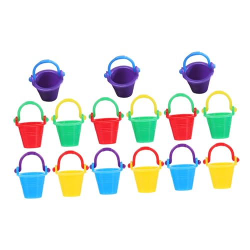 Supvox 20 Stück Eimer Mini Eimer Modell für Puppenhaus Strandaccessoires Kreative Spielzeuge für Sommer und Strandspiele von Supvox