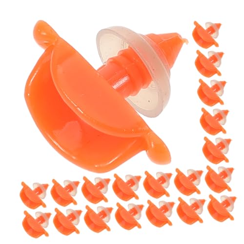 Supvox 20 Stück Entenschnabelspielzeug Mini Party -Cosplay Schild Münder DIY Entenmaul-Set Puppe Entenmund Kunsthandwerk zum Maskieren des Entenmauls Einsätze Harz Orange von Supvox