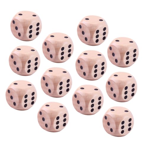 Supvox 20 Stück Holzspielwürfel Runde Holz Punktewürfel für Brettspiele Partyspiele und DIY Spiele Leichte und Sichere Verarbeitung für Familienfeiern und Camping Supvox 20 Stück Holzspielwürfel Runde Holz Punktewürfel für Brettspiele Partyspiele und DIY Spiele Leichte und Sichere Verarbeitung für Familienfeiern und Camping von Supvox